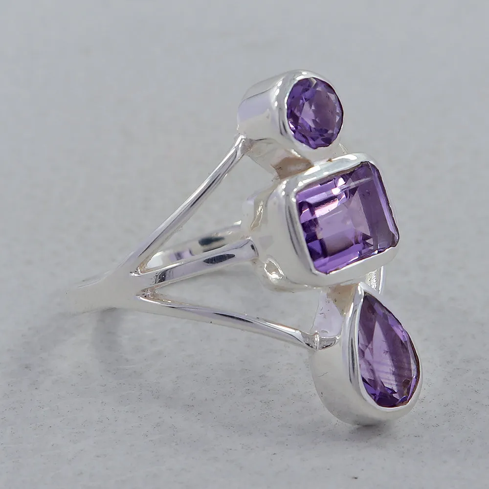 Natural Blue Topaz Gemstone 925 Sterling Silver Ring