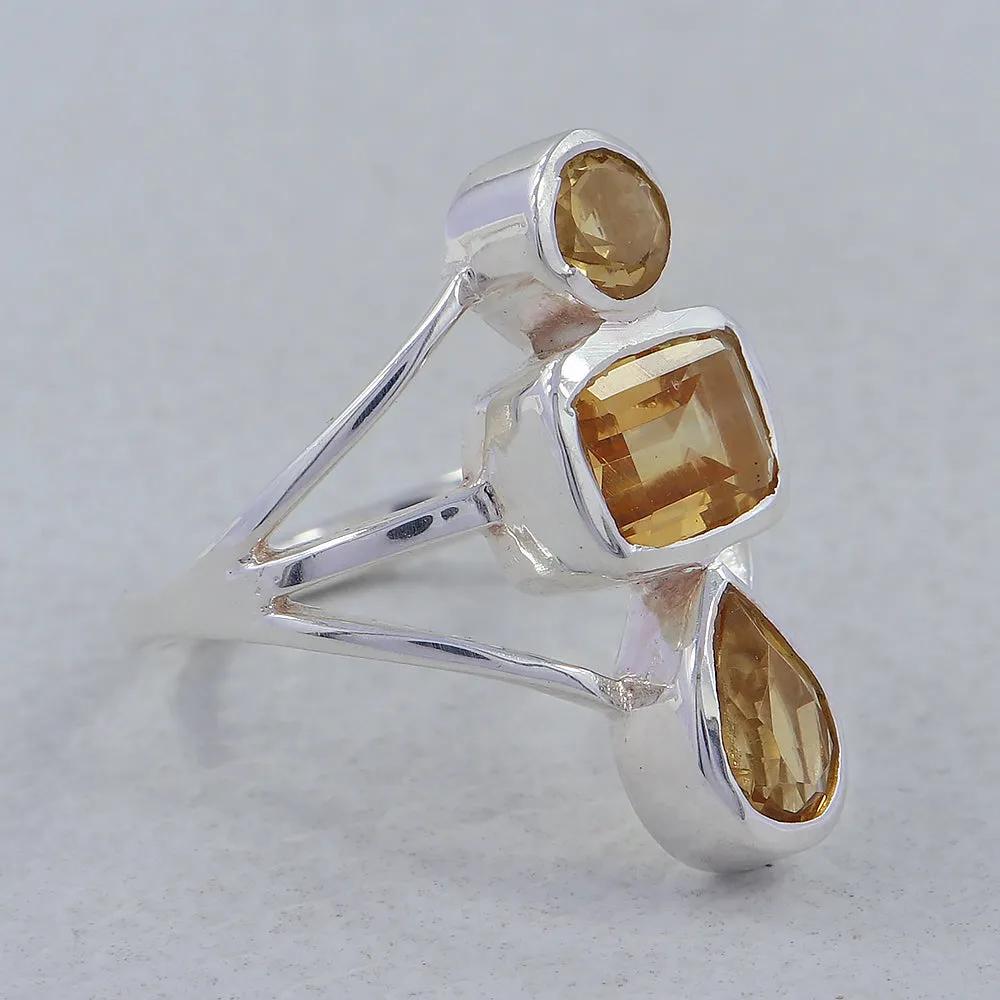 Natural Blue Topaz Gemstone 925 Sterling Silver Ring