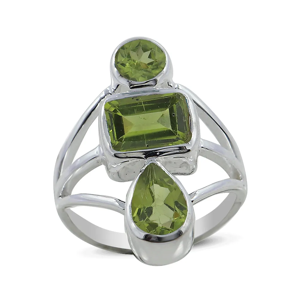Natural Blue Topaz Gemstone 925 Sterling Silver Ring
