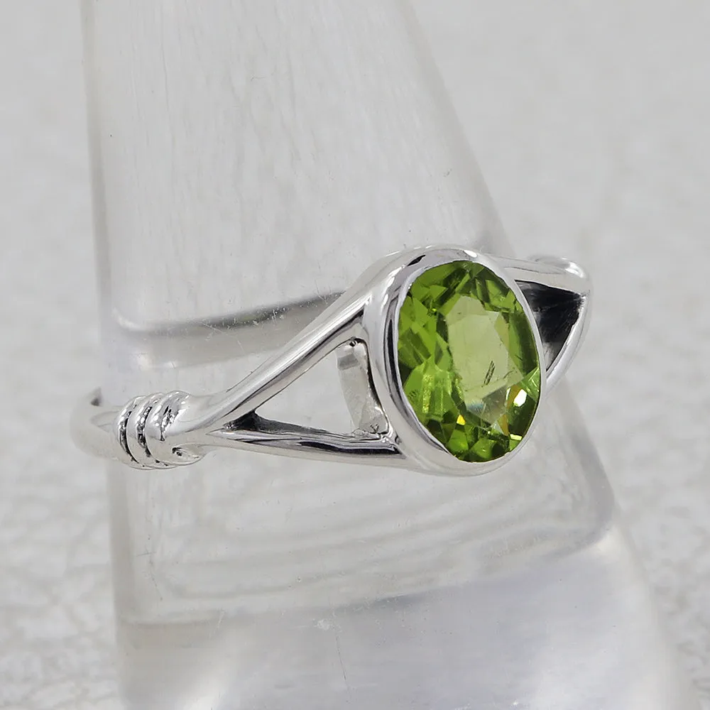 Natural Garnet Sterling Silver Ring