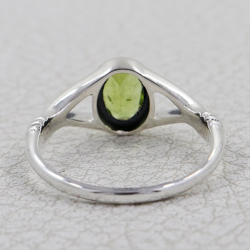 Natural Garnet Sterling Silver Ring