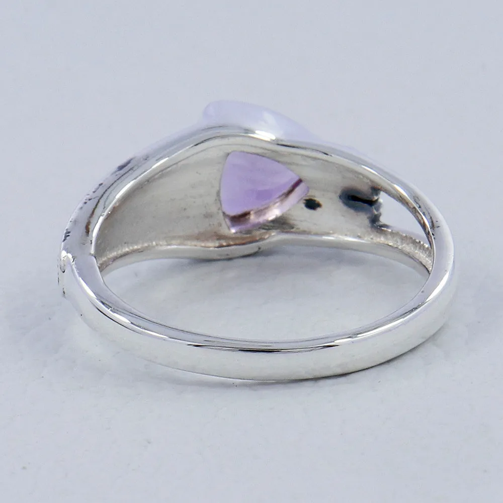 Natural Garnet Sterling Silver Rings