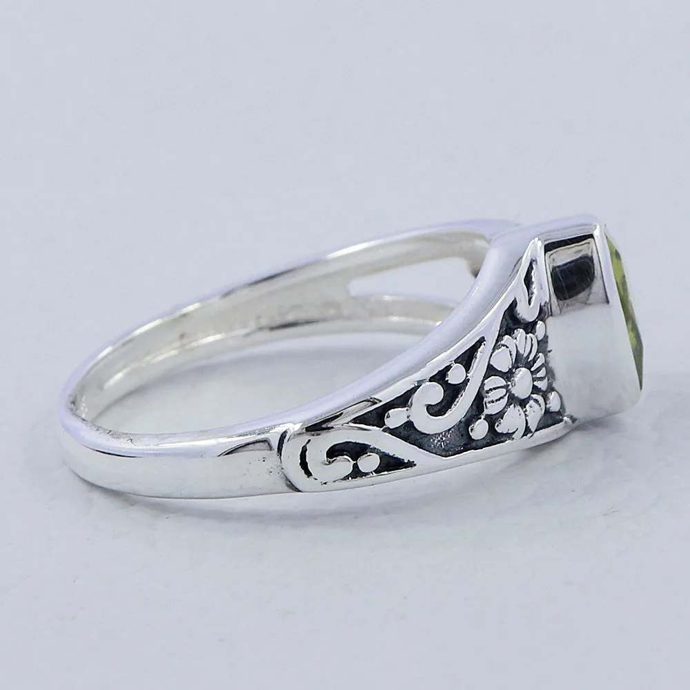 Natural Garnet Sterling Silver Rings