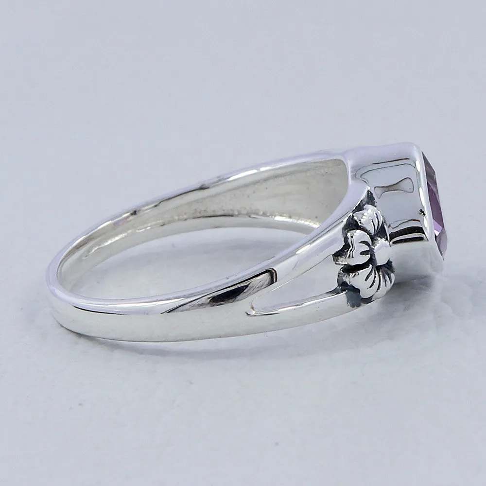 Natural Garnet Sterling Silver Rings