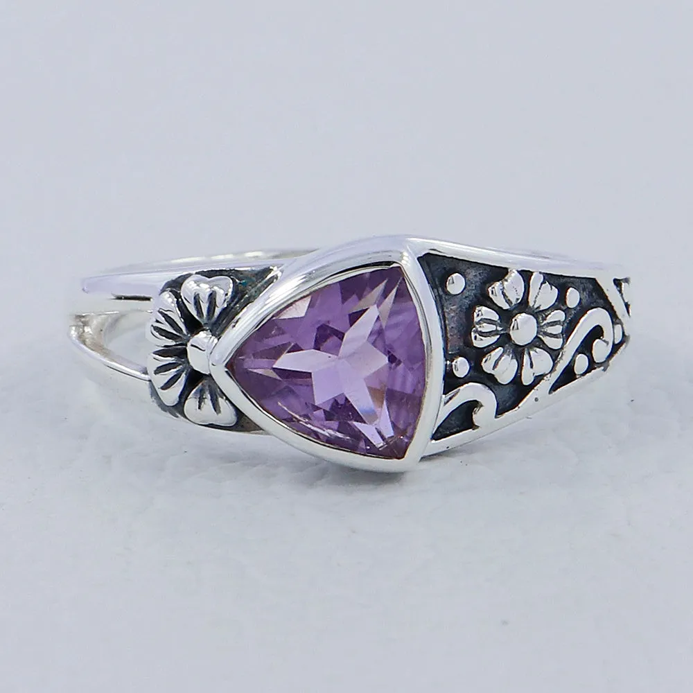 Natural Garnet Sterling Silver Rings