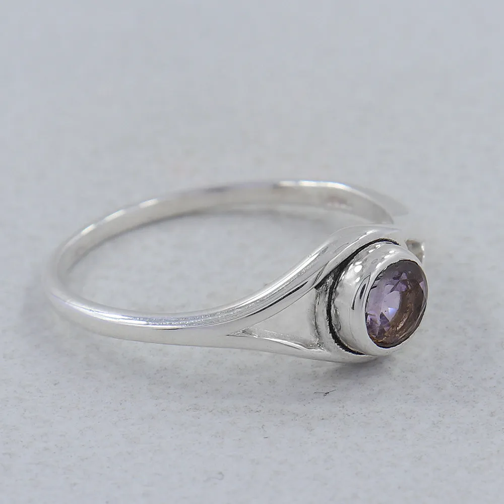 Natural Peridot Silver Ring