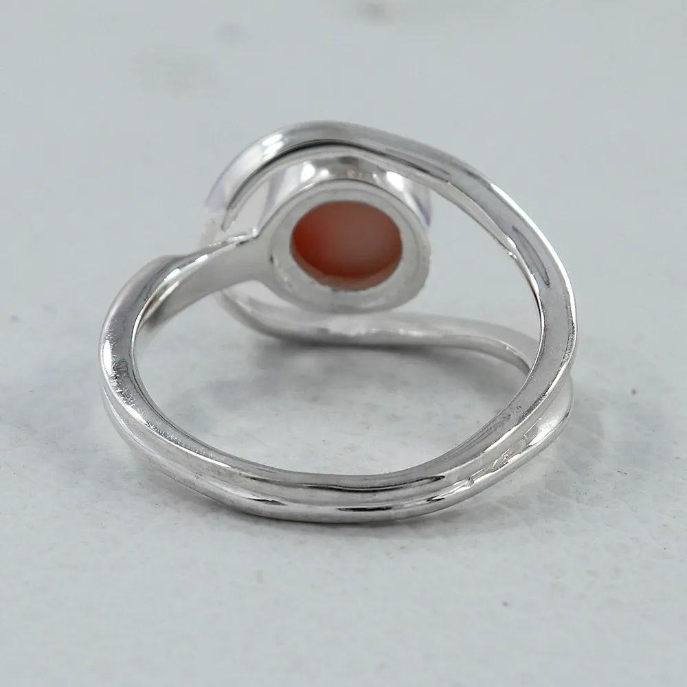 Natural Peridot Silver Ring