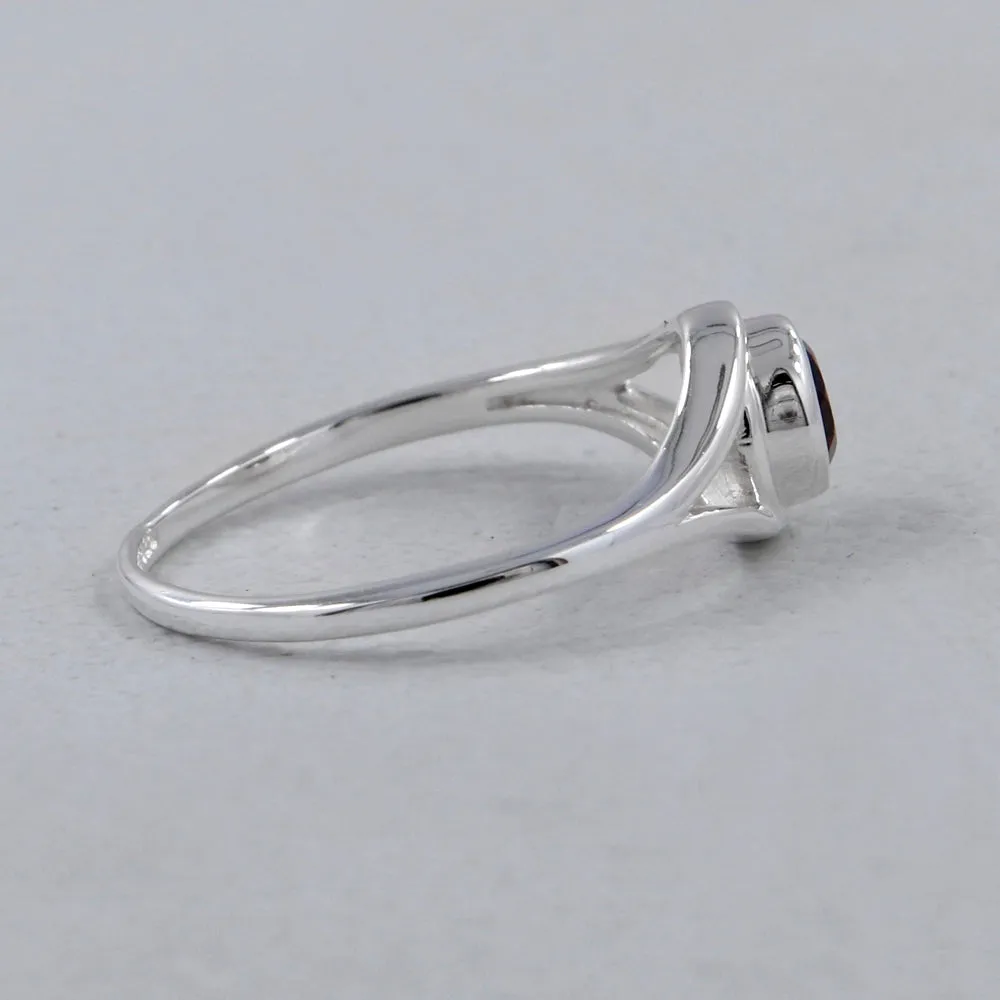 Natural Peridot Silver Ring
