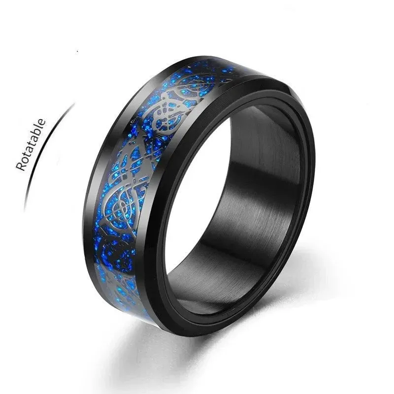 Nordic Dragon Fidget Ring