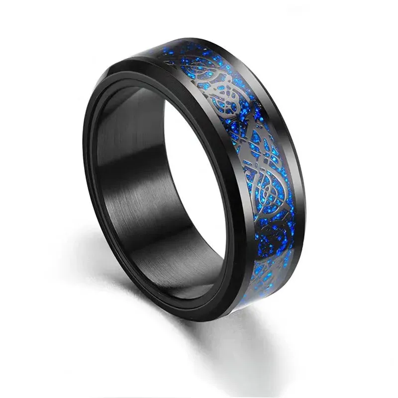 Nordic Dragon Fidget Ring