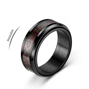 Nordic Dragon Fidget Ring