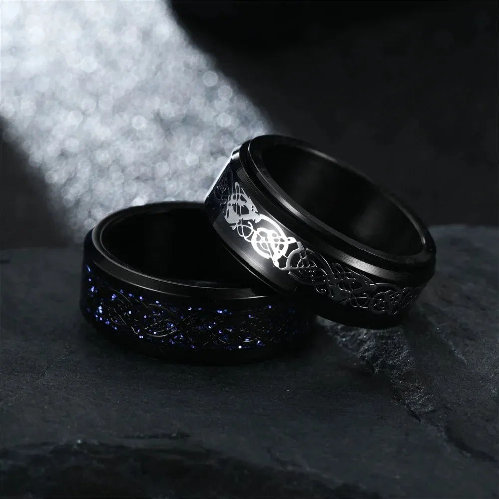 Nordic Dragon Fidget Ring