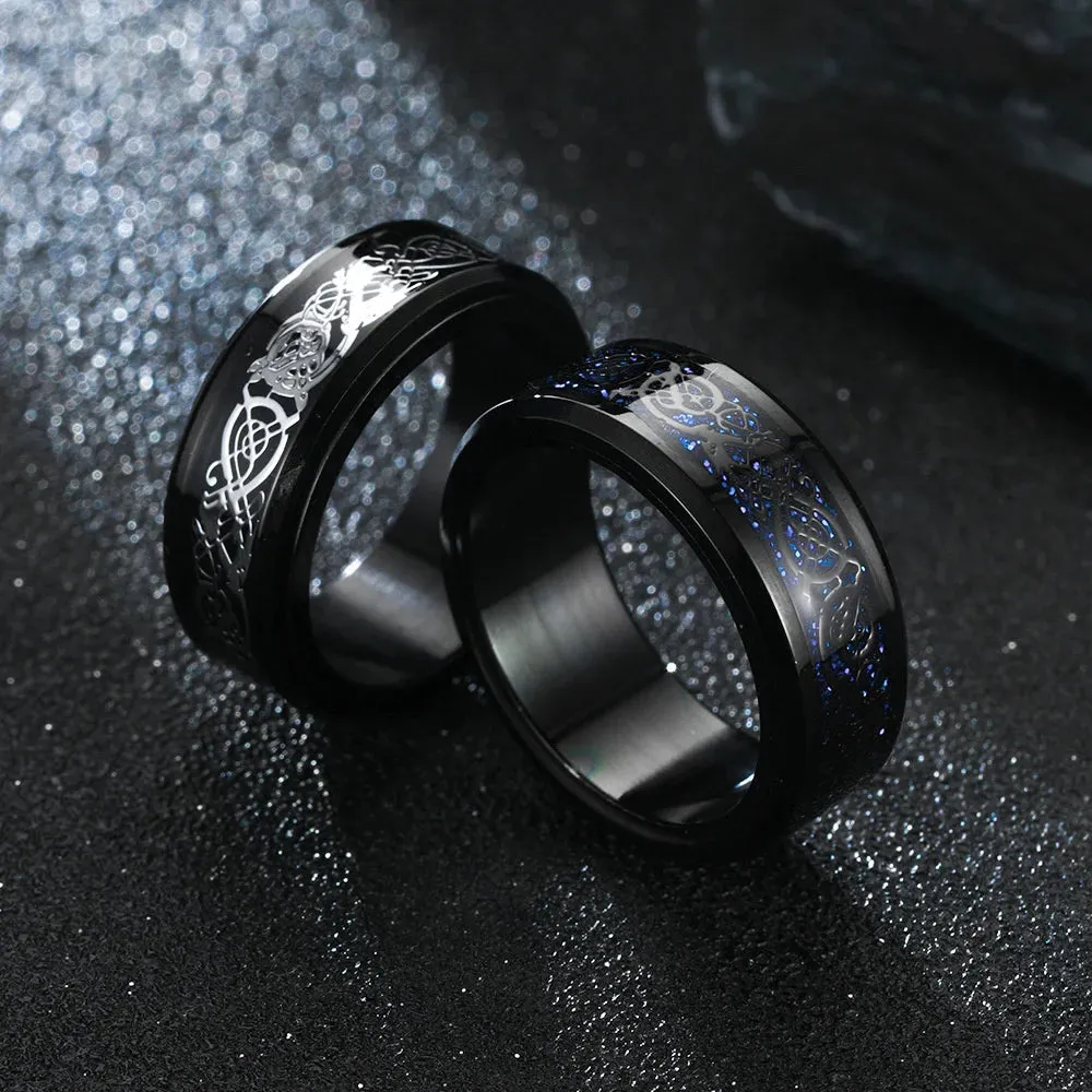 Nordic Dragon Fidget Ring