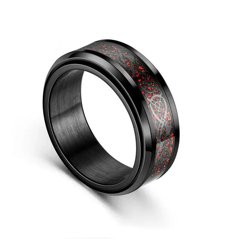 Nordic Dragon Fidget Ring