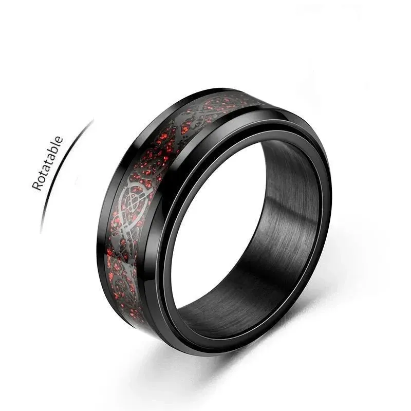 Nordic Dragon Fidget Ring
