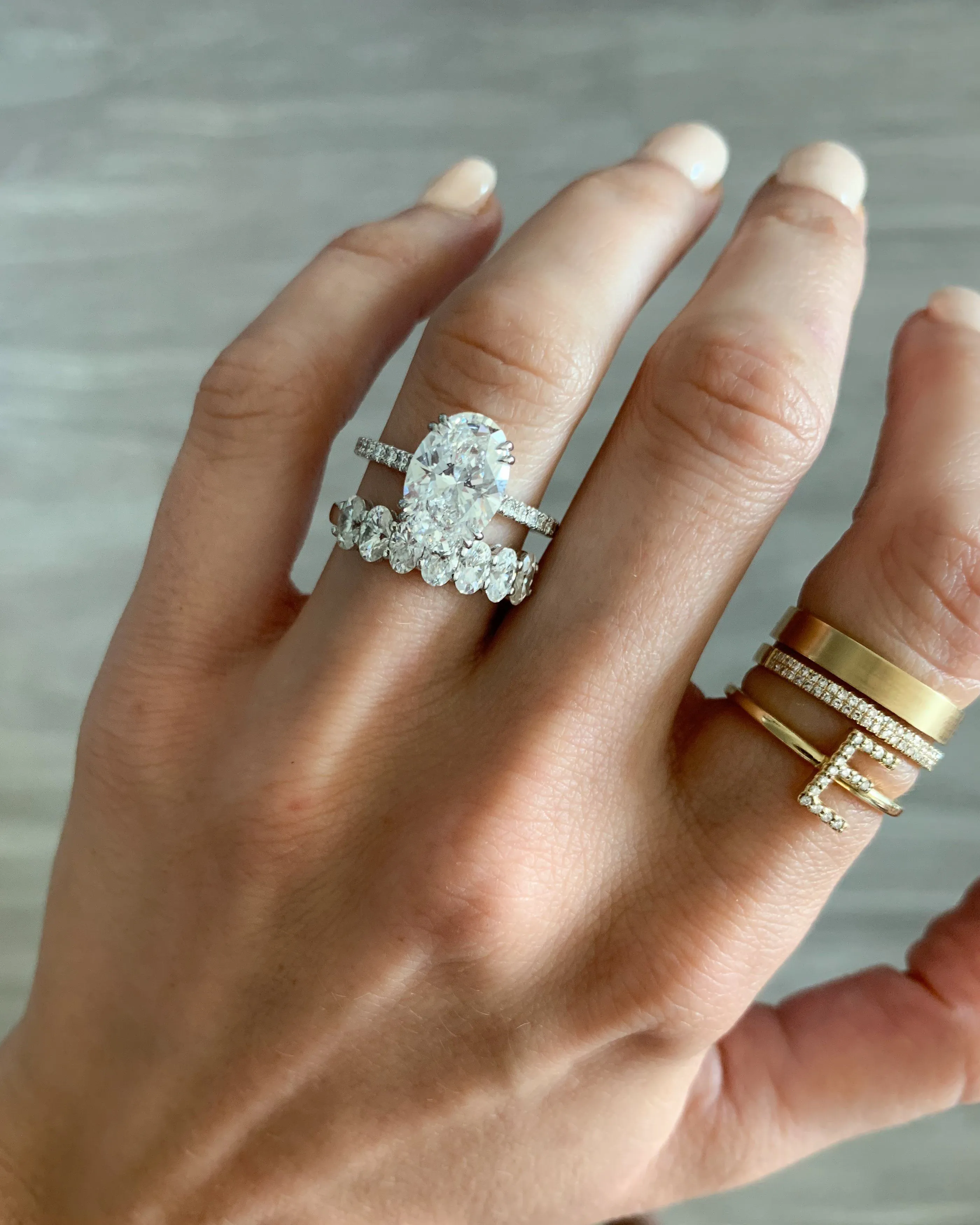 Orion Pavé Combo Wedding Band
