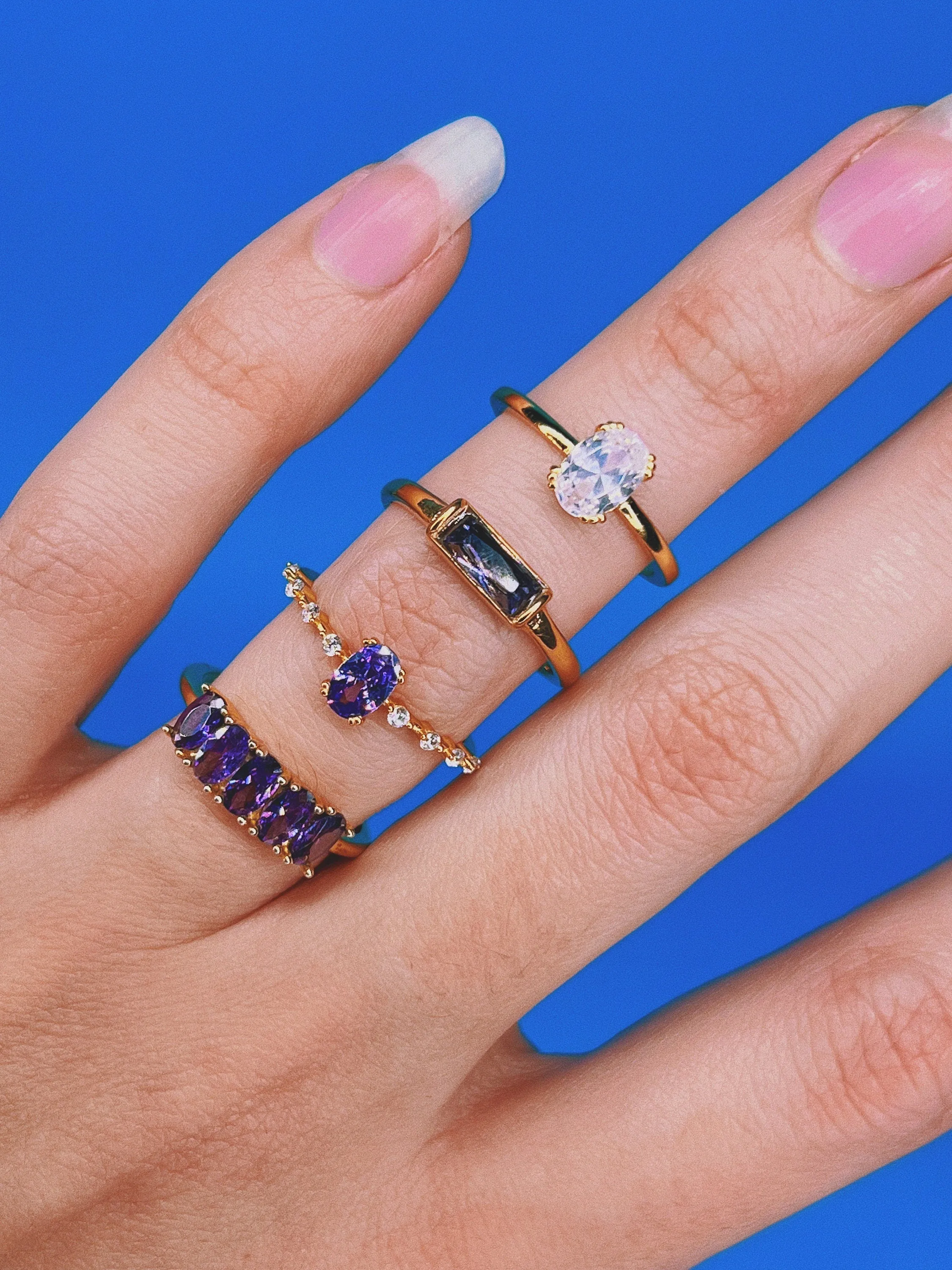 Oval Amethyst Rings