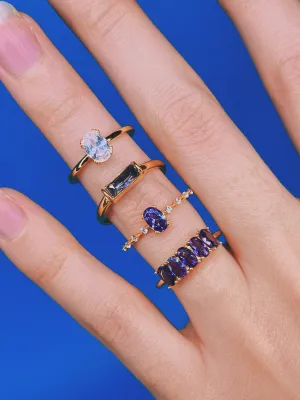 Oval Amethyst Rings