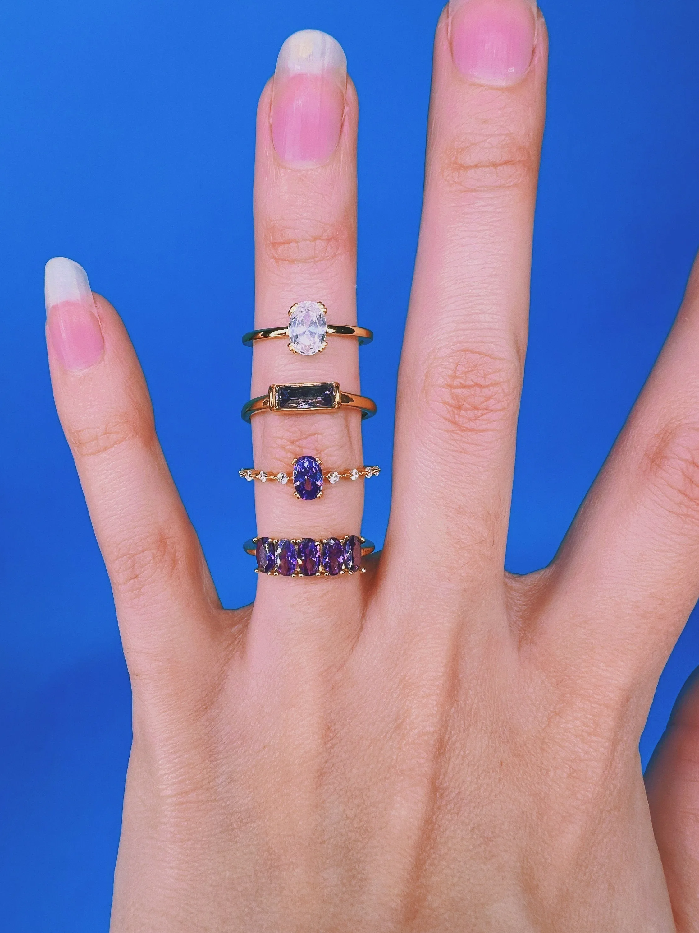 Oval Amethyst Rings