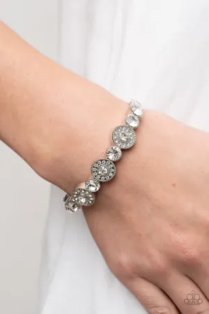 Paparazzi Crowns Only Club Bracelet White
