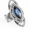 Paparazzi - Hot off the EMPRESS  Blue -Rhinestone Ring
