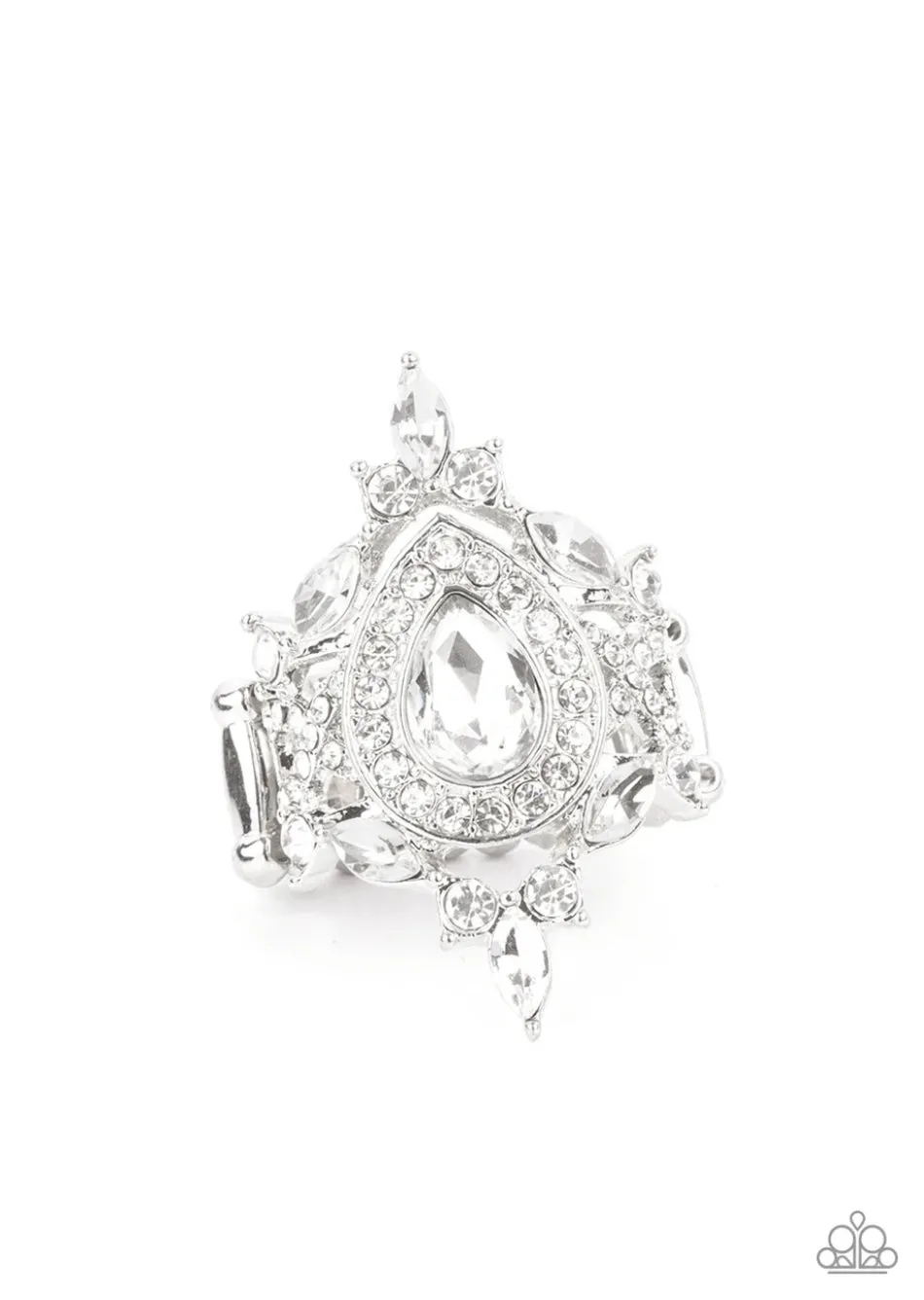 Paparazzi Mega Stardom - White Ring