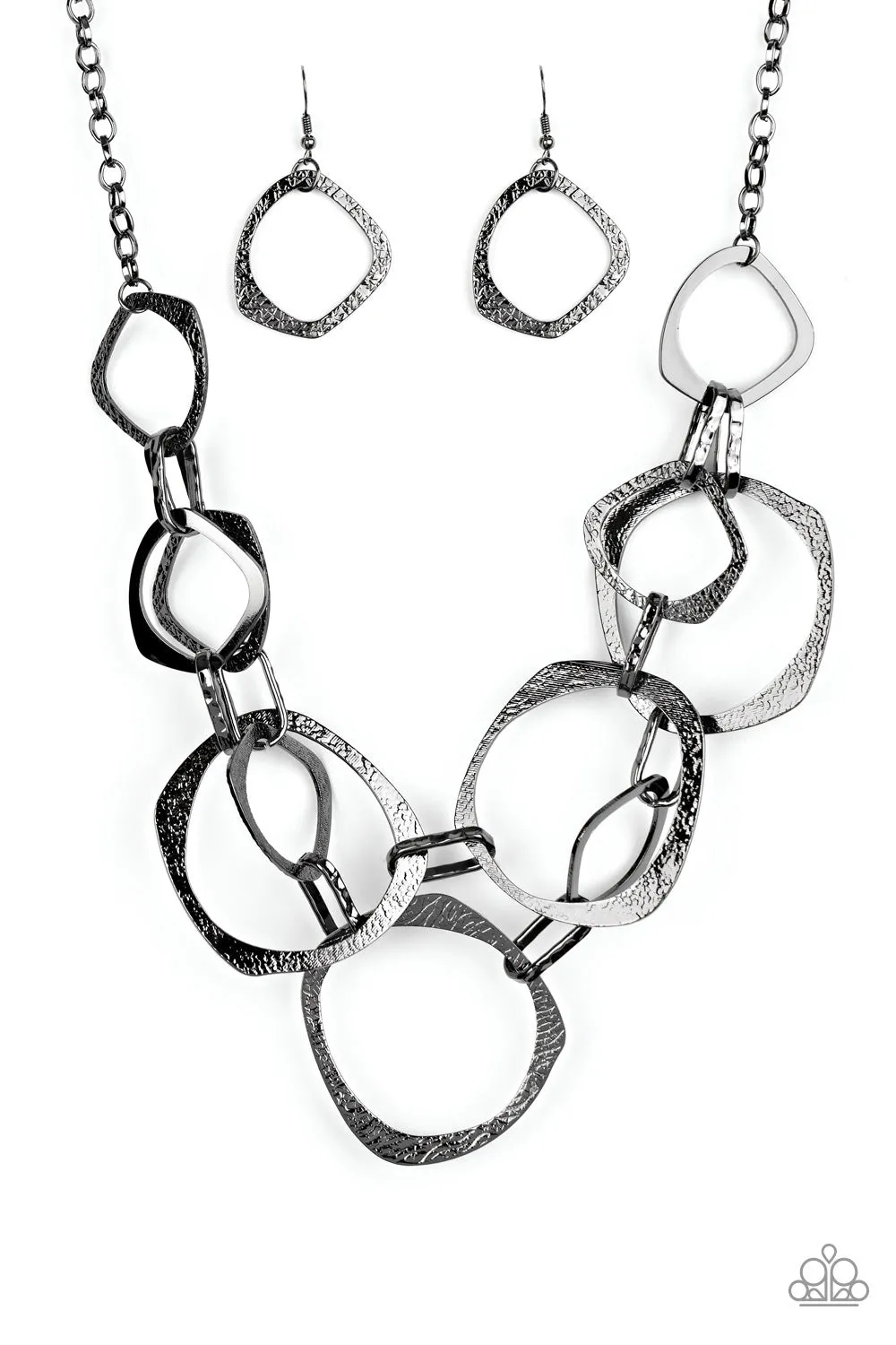 Paparazzi Salvage Yard - Black Necklace