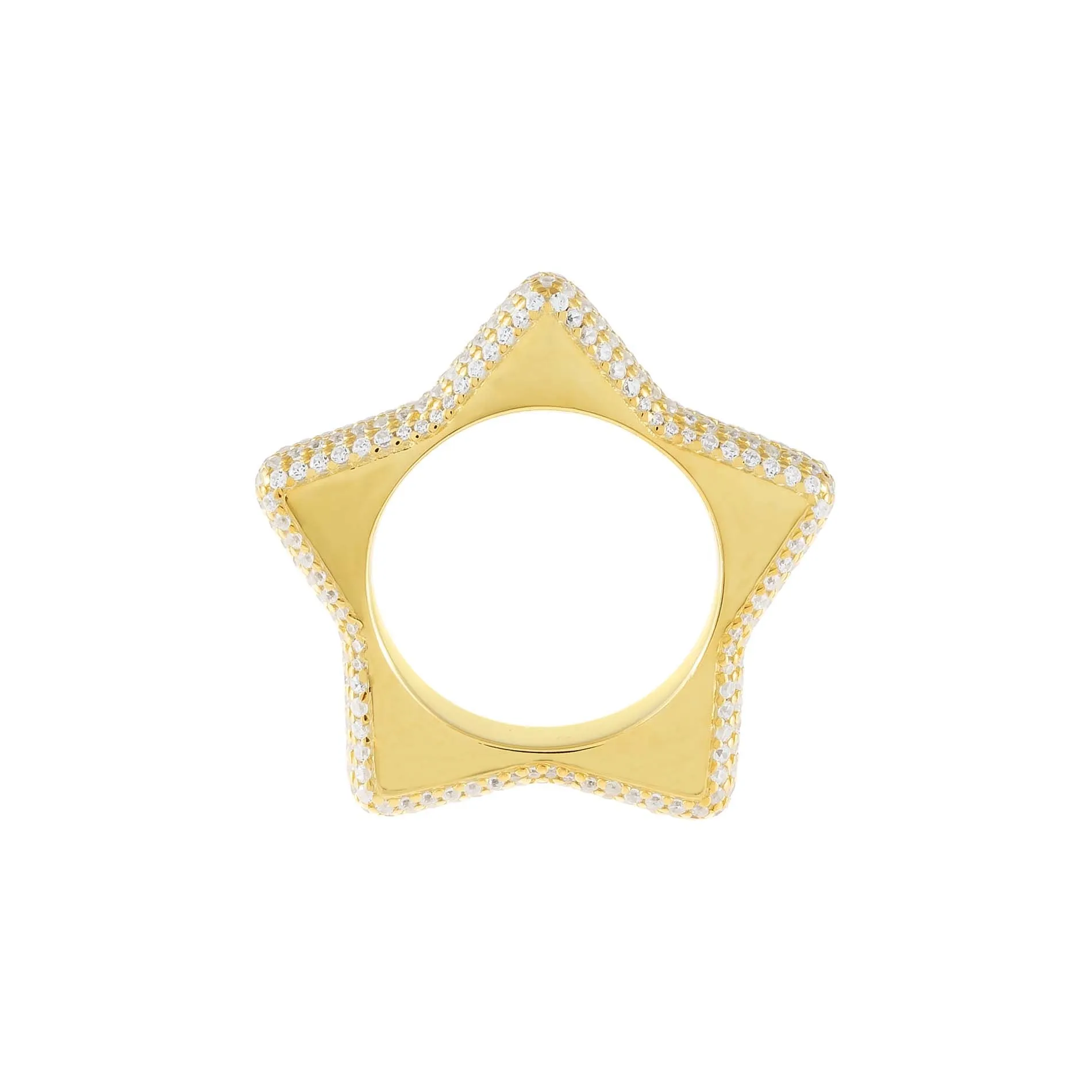 Pavé Chunky Star Ring
