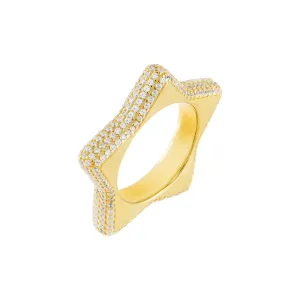 Pavé Chunky Star Ring