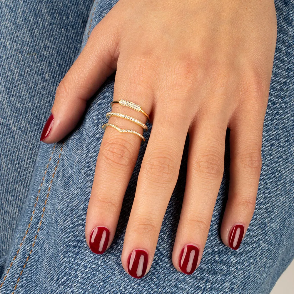Pavé Queen Ring Combo Set