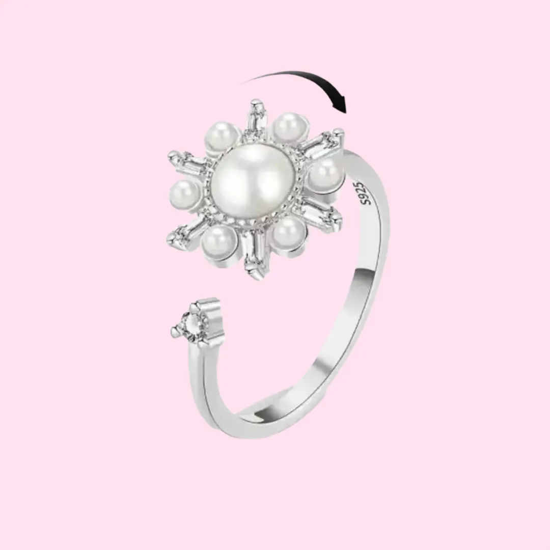 Pearl Anti Stress/Anti Anxiety Fidget Spinner Ring