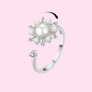 Pearl Anti Stress/Anti Anxiety Fidget Spinner Ring