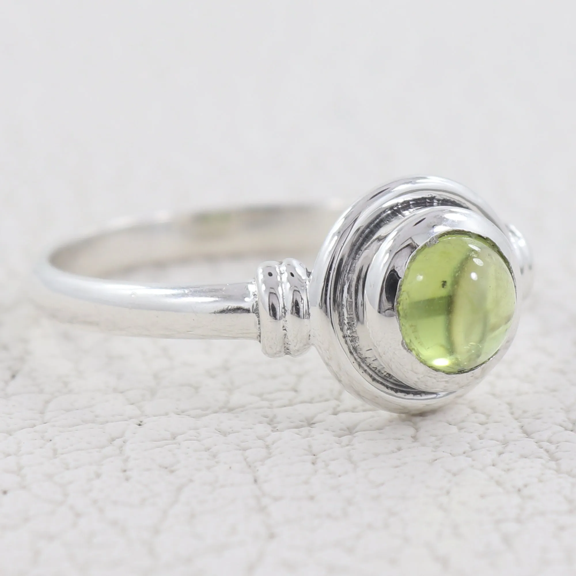Peridot Gemstone 925 Sterling Silver Ring