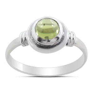 Peridot Gemstone 925 Sterling Silver Ring