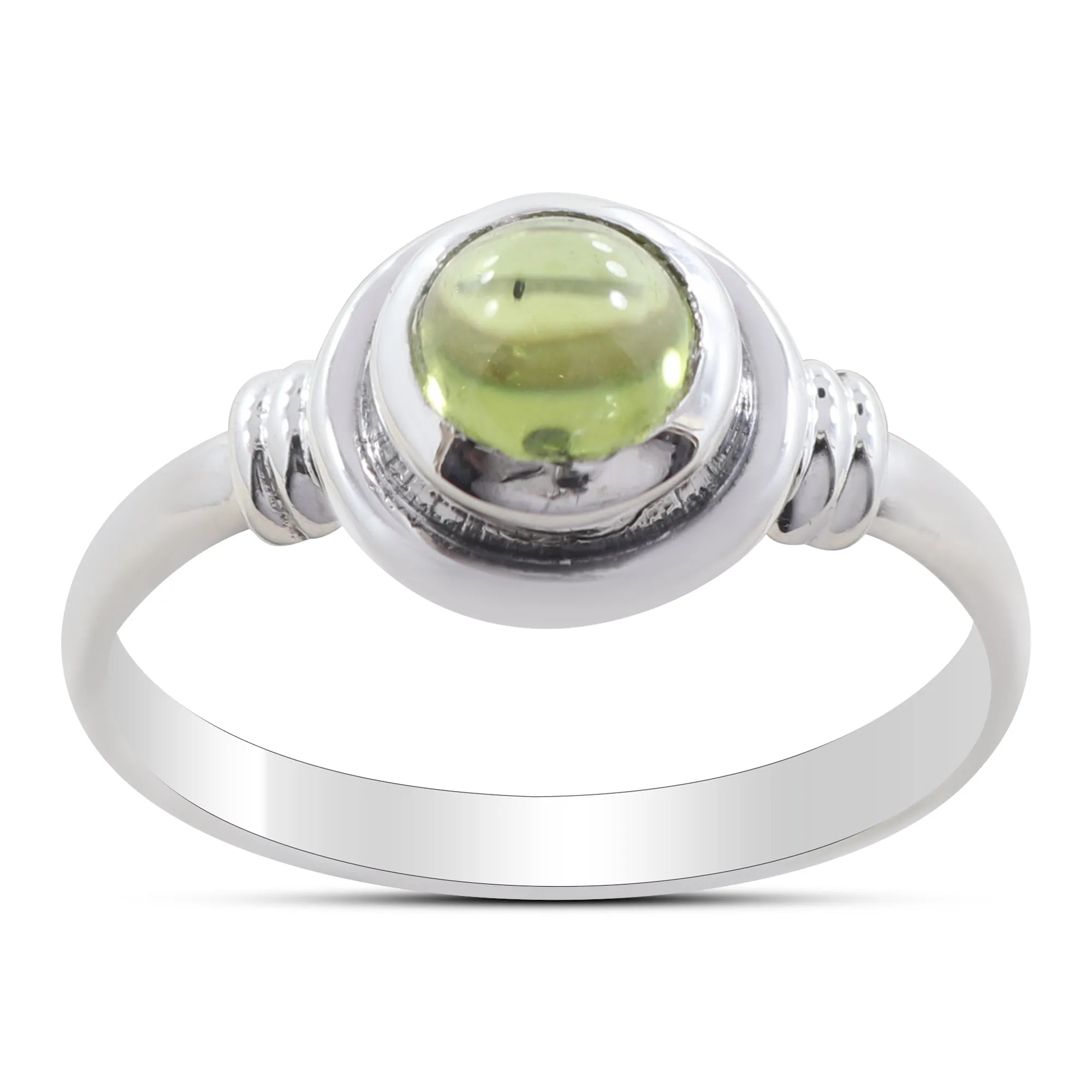 Peridot Gemstone 925 Sterling Silver Ring