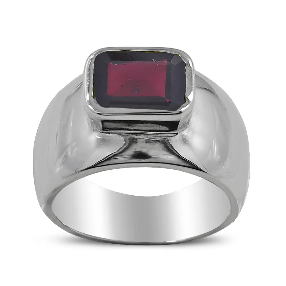 Peridot Gemstone Silver Ring