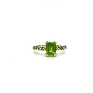 Peridot Ring in .925 Sterling Silver KSR - 13339