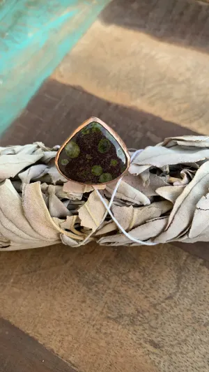 Peridot Ring in Rose Gold