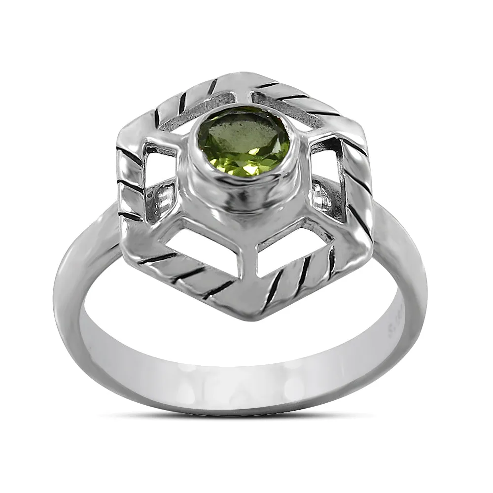 Peridot Silver Ring