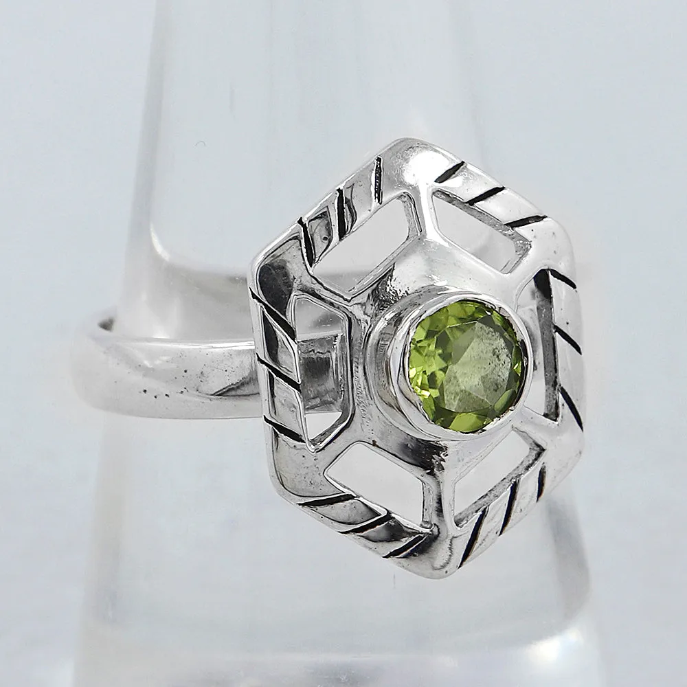 Peridot Silver Ring