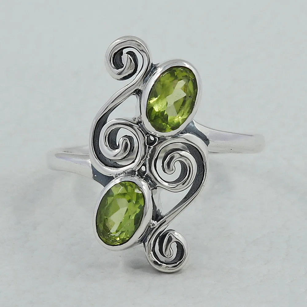 Peridot Silver Ring
