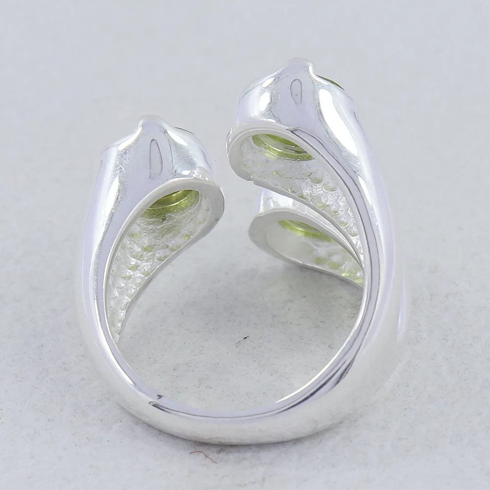 Peridot Silver Ring