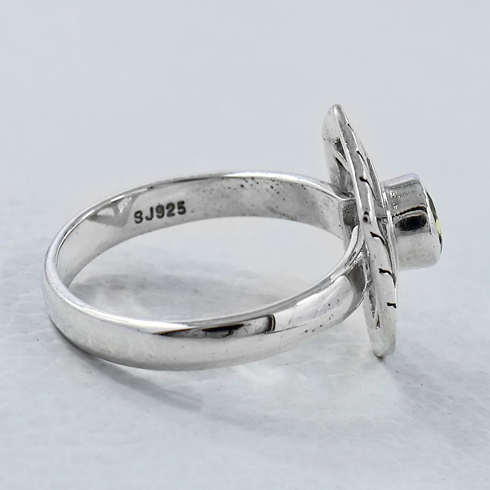 Peridot Silver Ring