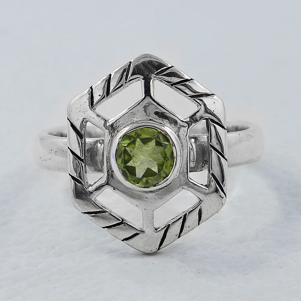 Peridot Silver Ring