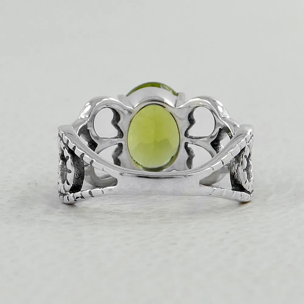Peridot Silver Ring
