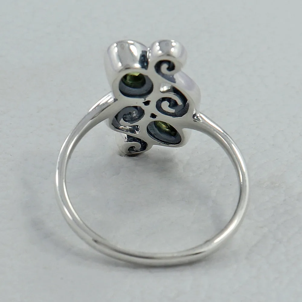Peridot Silver Ring