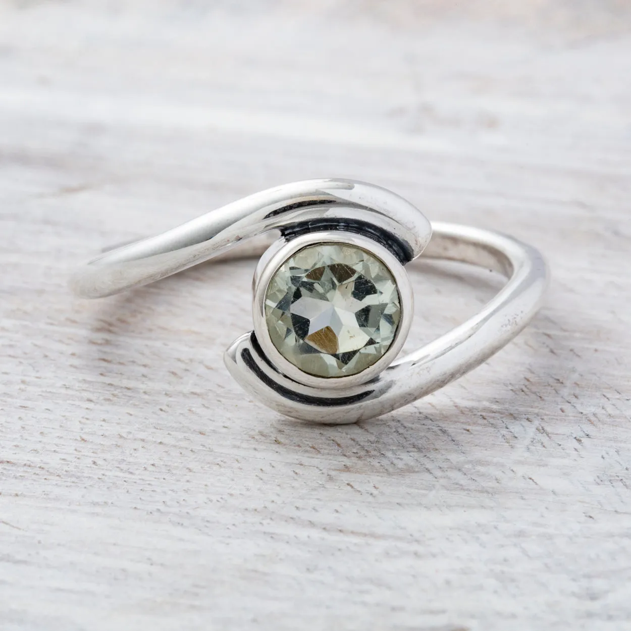Prasiolite "Blair" Ring
