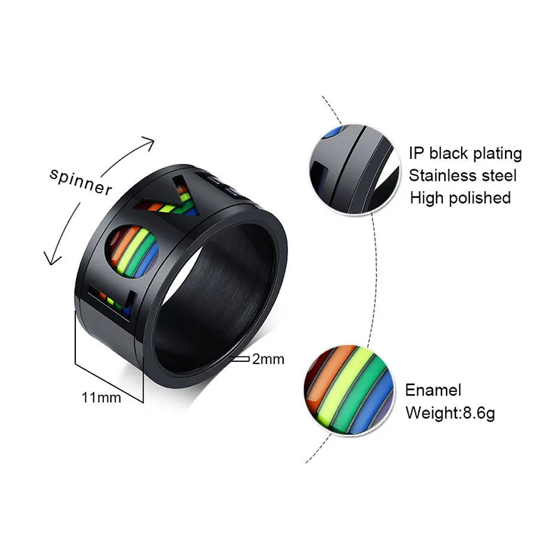 Pride Love Spinner Ring