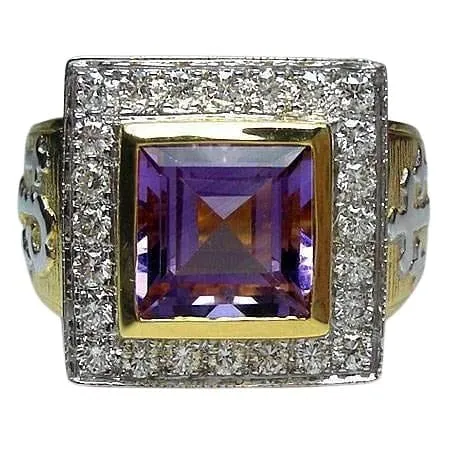 Princess Amethyst Bishop Ring