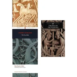 Prose edda 2/e and saga of the volsungs 3 books collection set